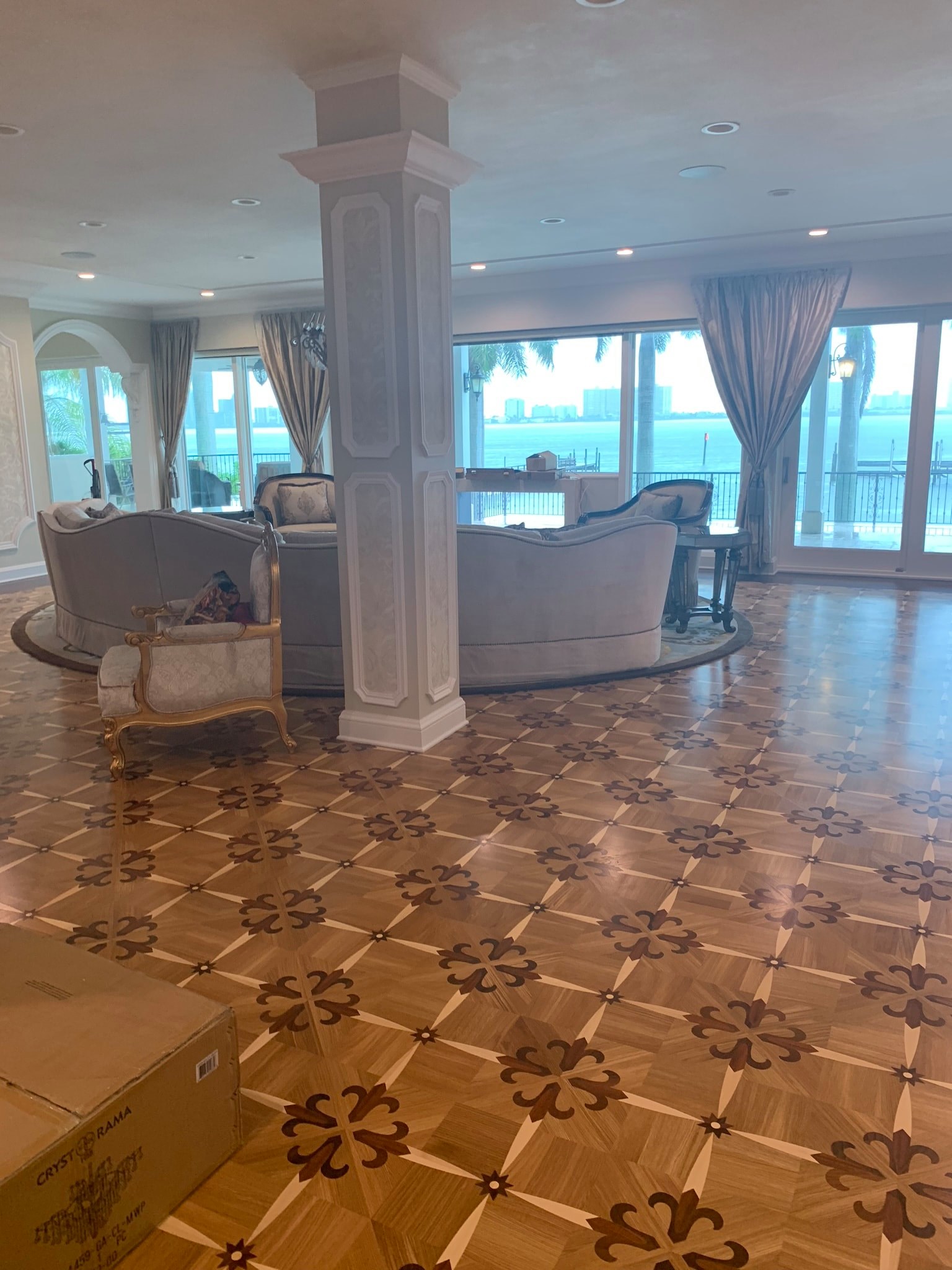 Hardwood floor — dining room with rich wood tones