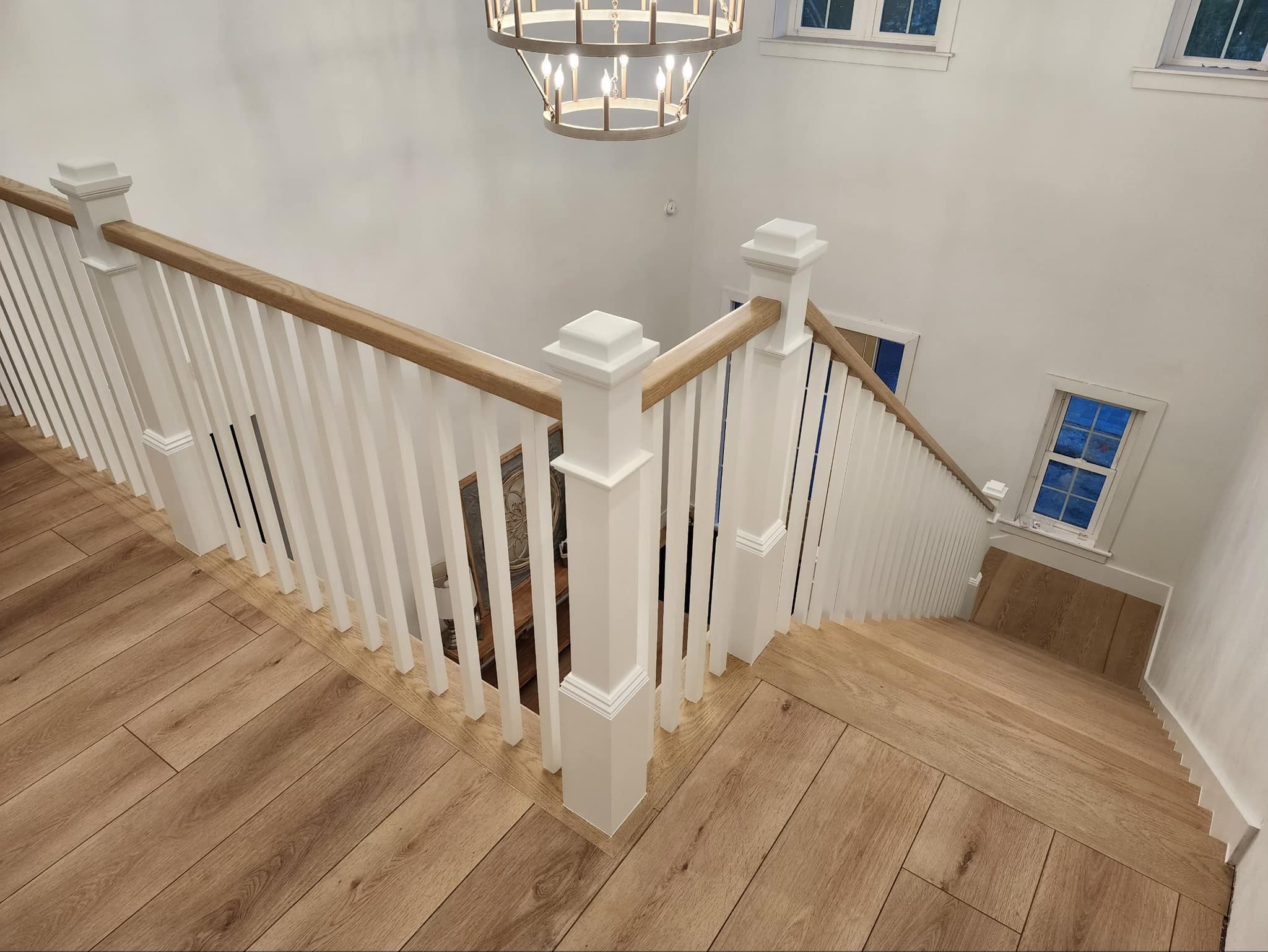 LVP flooring — durable vinyl plank in family room