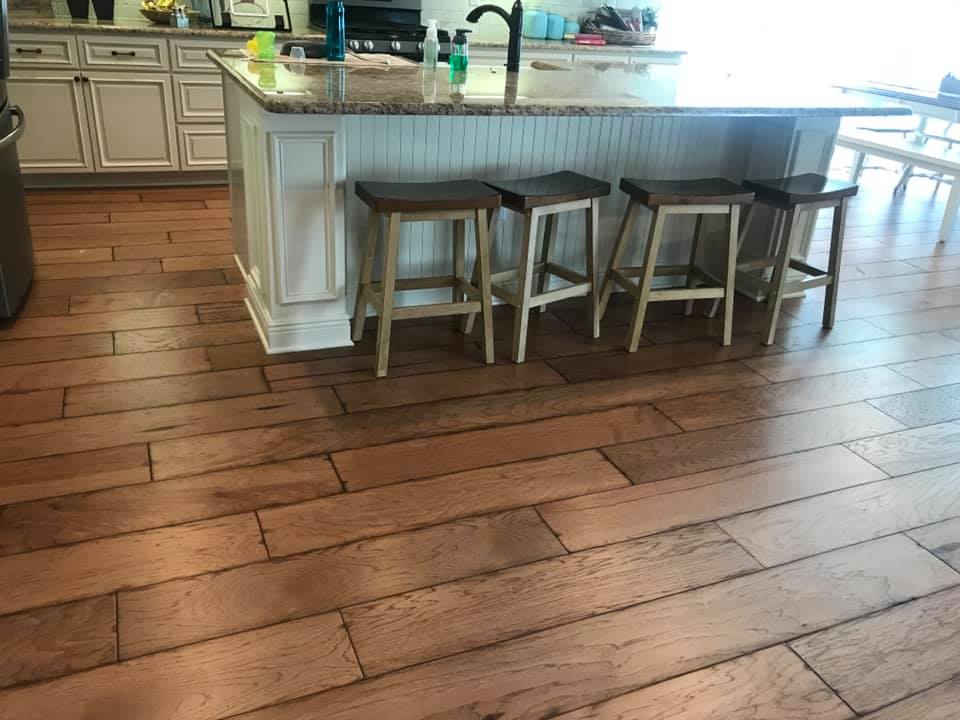 Custom stair treads — hardwood staircase installation