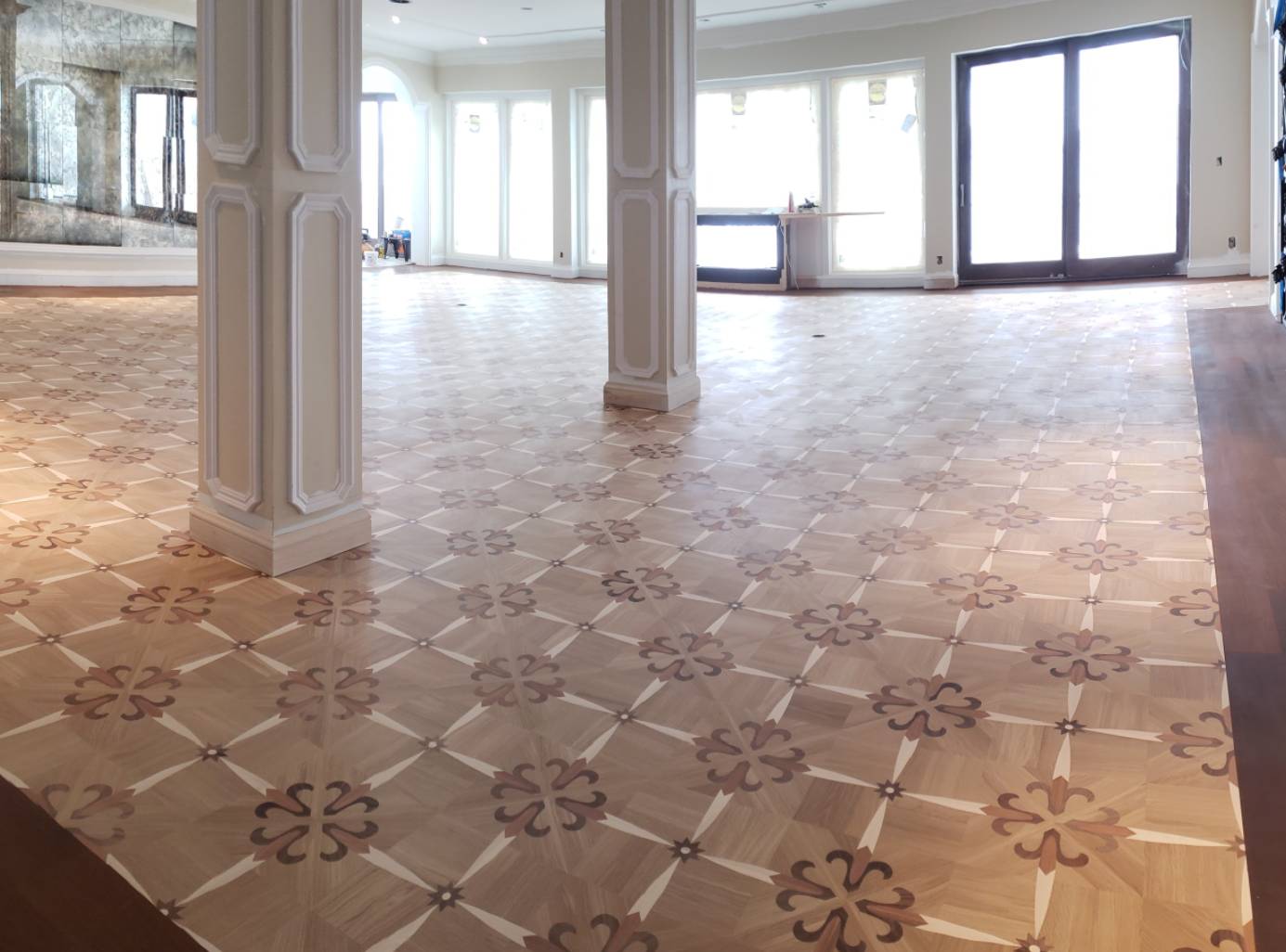 Epoxy flooring — decorative flake system
